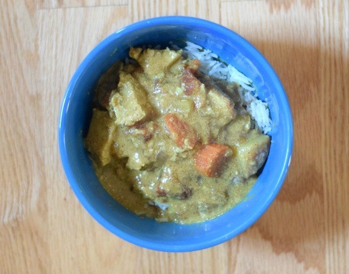 Bowl of Instant Pot Curry Chicken