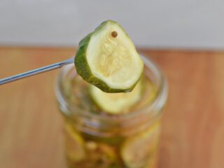 Homemade bread and butter pickle recipe