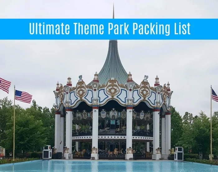 theme park packing checklist printable