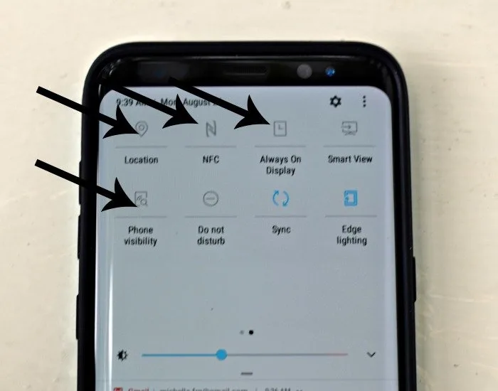 Settings to increase battery life on the Samsung Galaxy S8