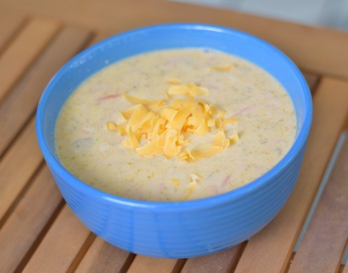 Broccoli cheddar soup from the Instant Pot