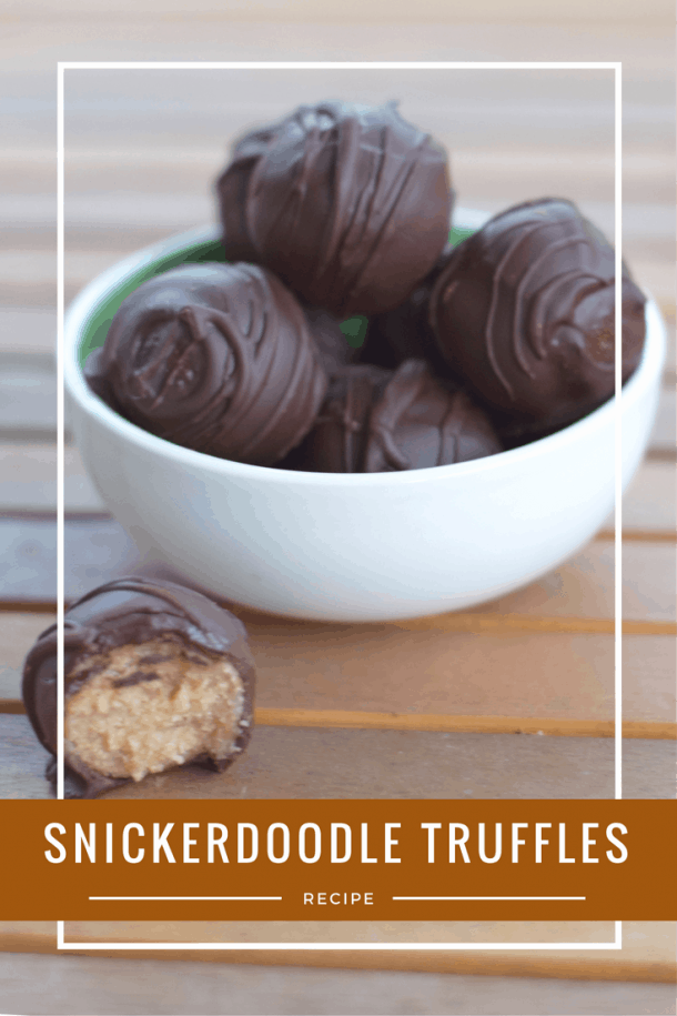 Snickerdoodle Cookie Dough Truffles Recipe - Honest And Truly!