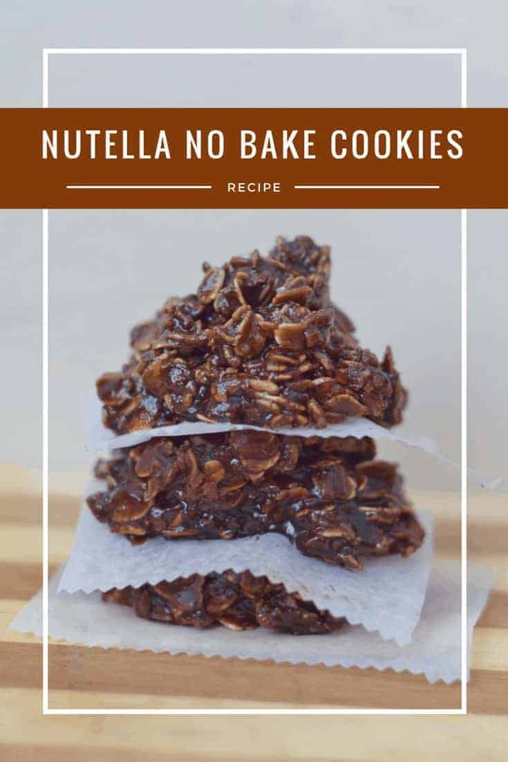 Nutella No Bake Cookies recipe - reindeer poop for Santa. Gluten free fun and unique recipe for any chocoholic