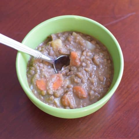 Simple Instant pot lentil soup