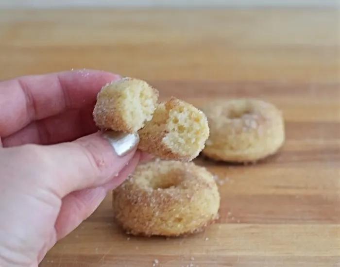 Simple homemade cinnamon sugar doughnuts