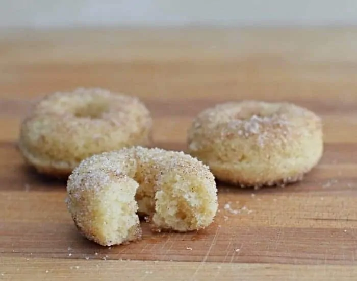 homemade cinnamon sugar donuts