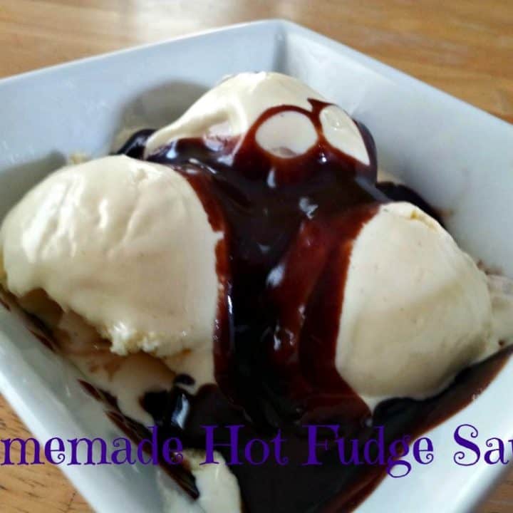 Simple and delicious homemade hot fudge sauce with just a few ingredients. It has a caramelized flavor to make it even richer