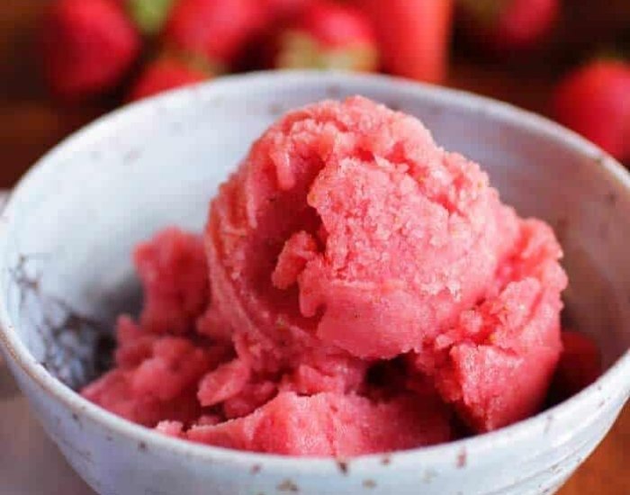 Watermelon strawberry sorbet recipe