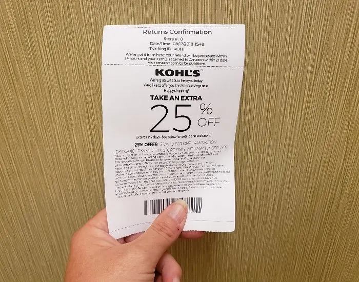 Returns at Kohl's Stores