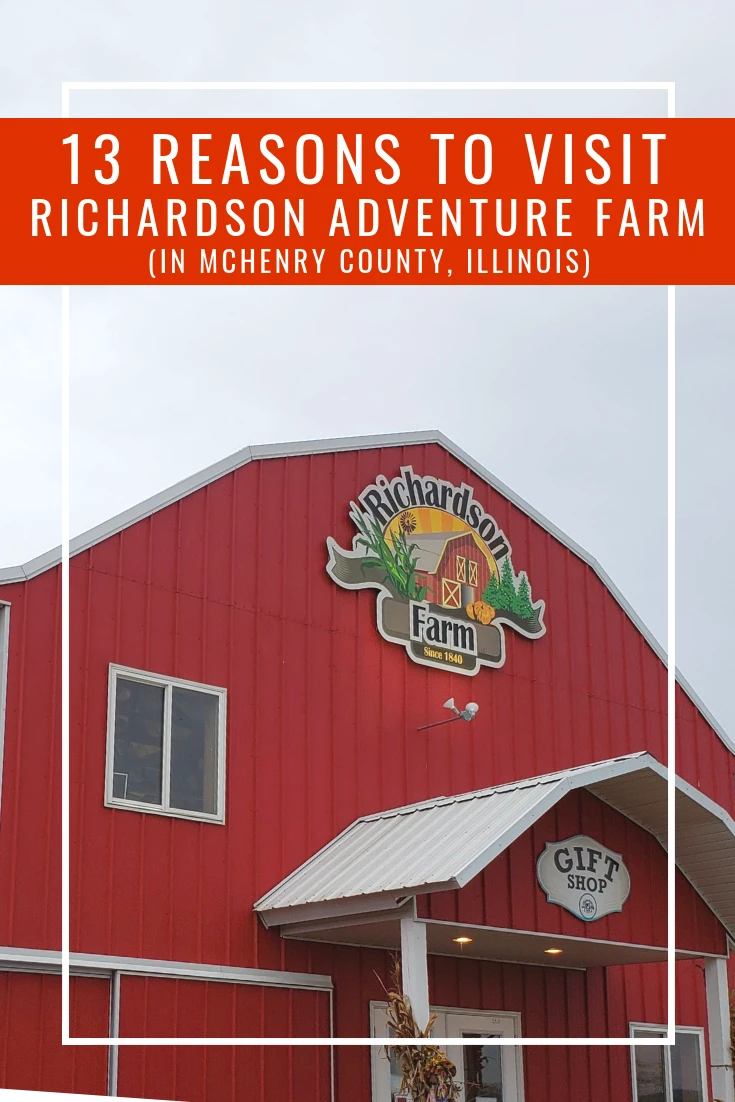 13 reasons to visit Richardson Adventure Farm with your teen. This corn maze and pumpkin farm in McHenry County Illinois is fun for all ages. Check out the activities not to miss with lots of unique options and the world's largest corn maze! #cornmaze #pumpkinfarm #illinoistravel #traveltips