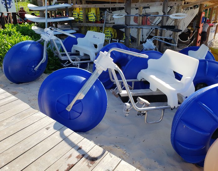 Beaches resorts aqua trikes