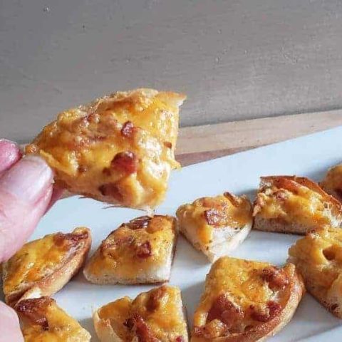 Bite of Bacon Beer Cheddar English Muffin Bites