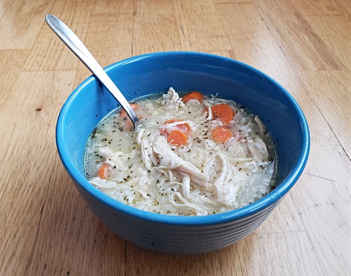 Hearty chicken soup