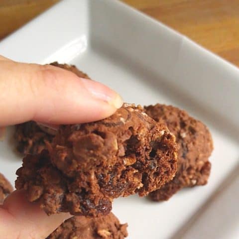 Chocolate Covered Raisin Cookies