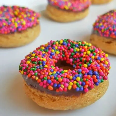 Homemade Donuts with Chocolate Frosting