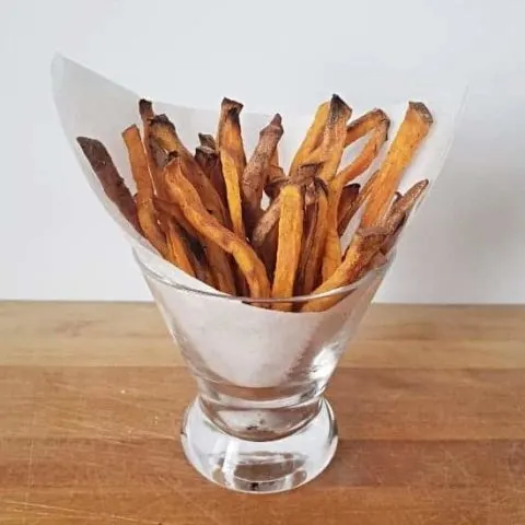 Homemade baked sweet potato fries