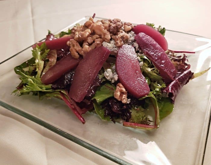 Palm Court Poached Pear Salad