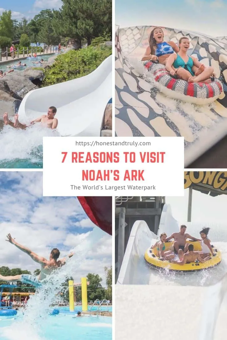 7 Reasons you need to visit Noahs Ark in the Wisconsin Dells. The world's largest waterpark is a perfect summer day trip. #NoahsArk #waterpark #travel #wisconsin