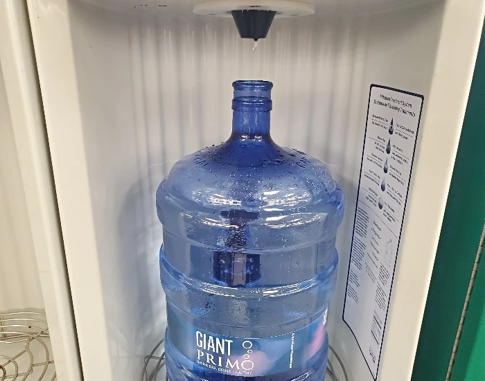 Filling water bottle