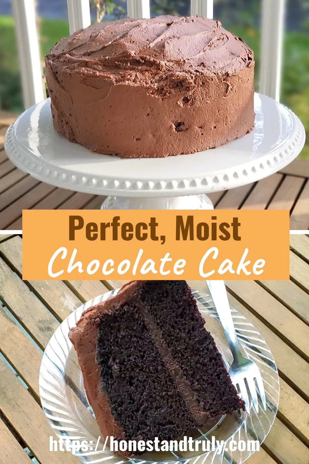 Delicious moist chocolate cake