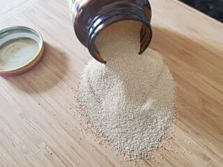 Spill of yeast