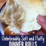 Holding a soft dinner rolls