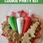 Tray of Christmas cookie decorating kit
