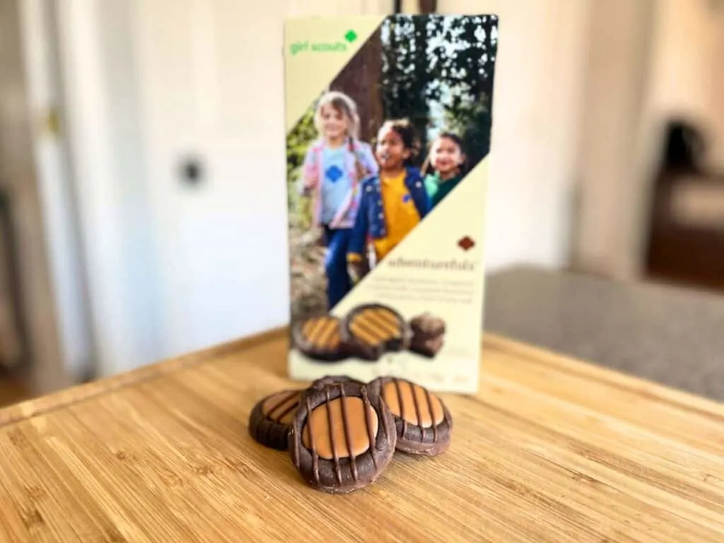 Image shows Girl Scouts Cookies Adventurefuls flavor.