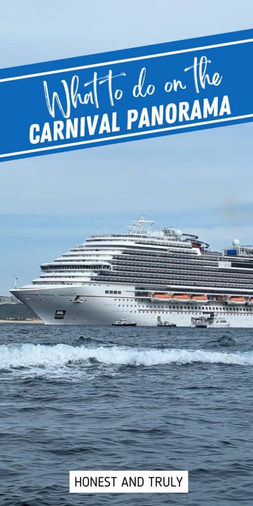 Image shows the Carnival Panorama with text what to do on the Carnival Panorama.