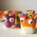 Image shows Marshmallow Monsters on a platter.