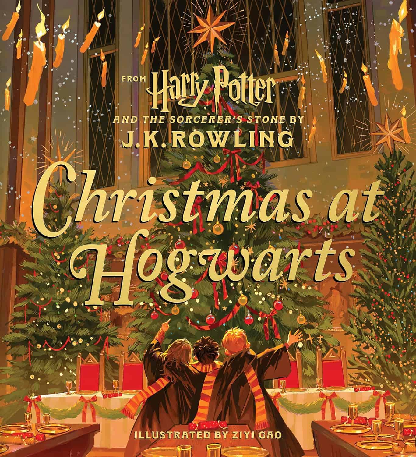 Image shows the front cover of Christmas at Hogwarts.