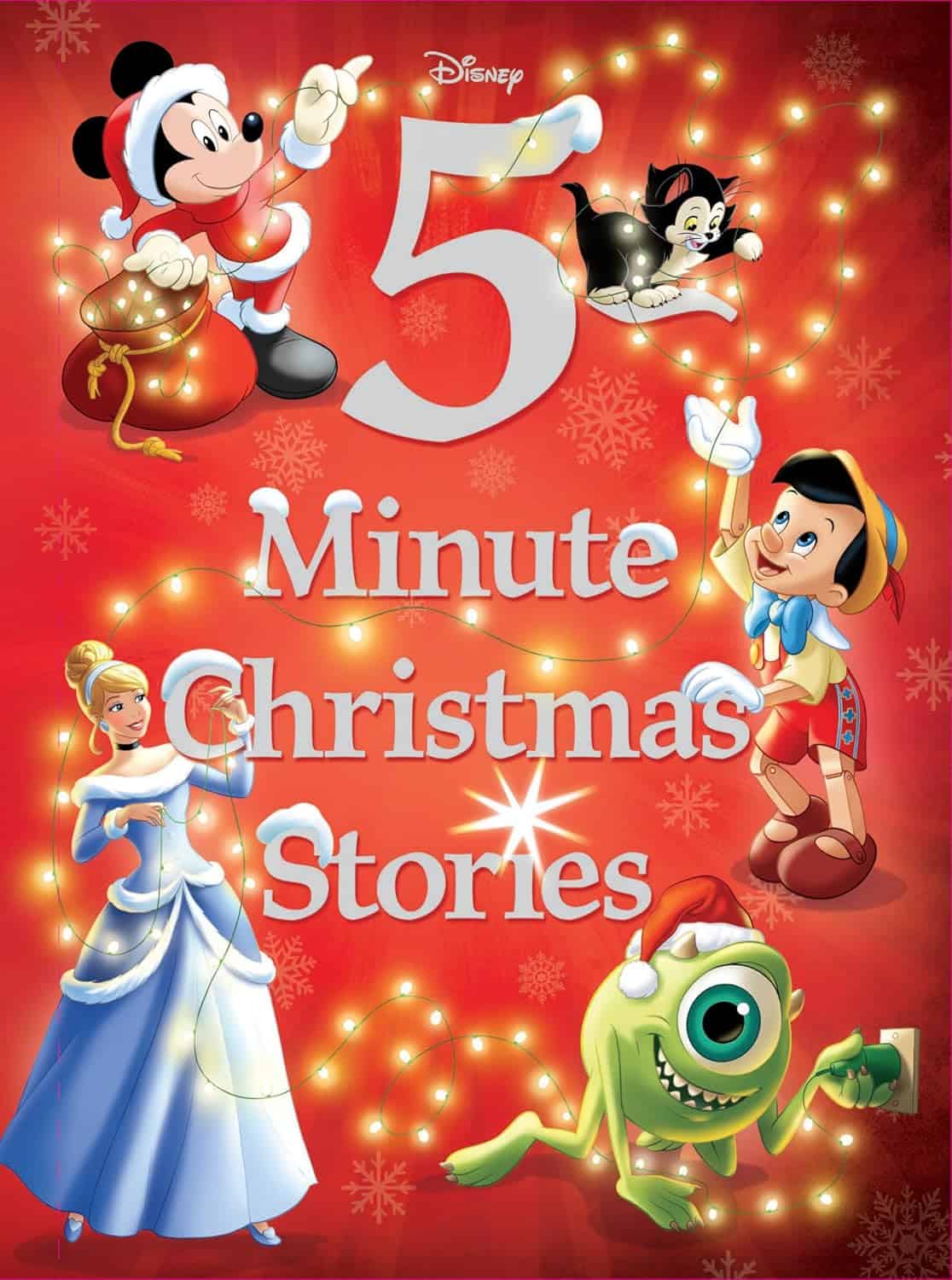 Image shows the front cover of Disney 5 Minute Christmas Stories.