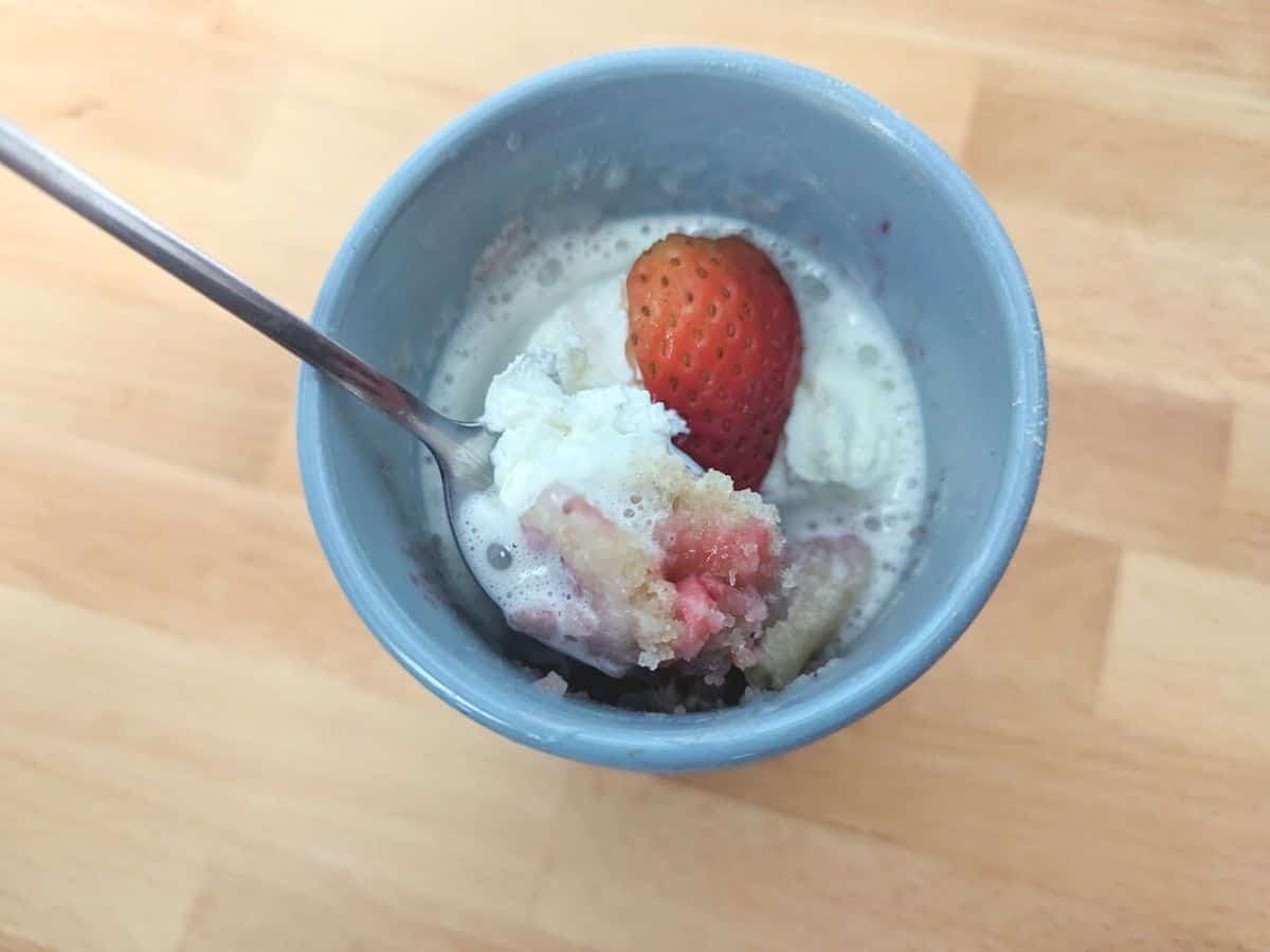 Strawberry Mug Cake