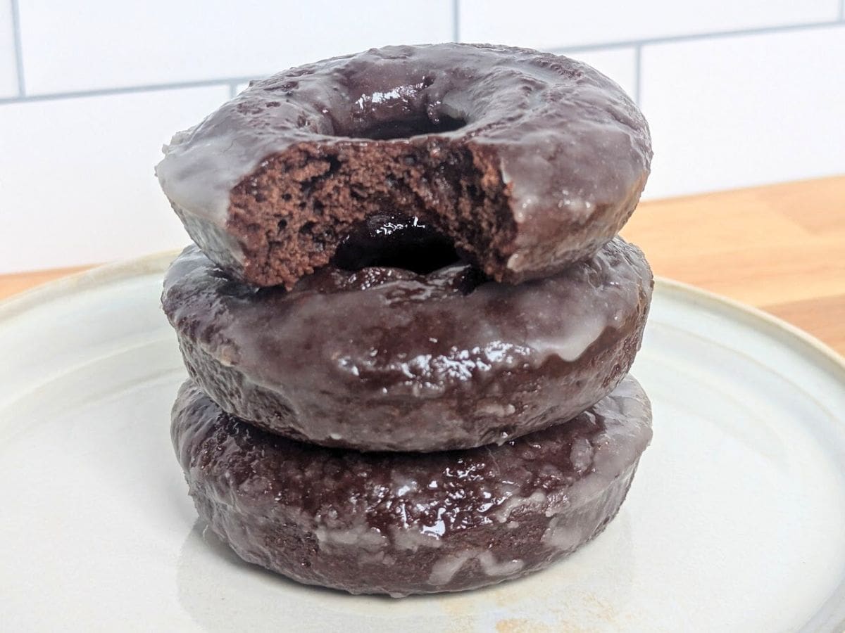 Glazed Chocolate Donuts